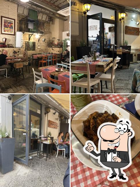 Gli interni di Osteria Mangia e Bevi