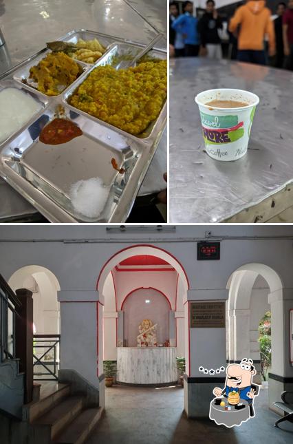 Take a look at the picture depicting food and interior at ZRTI Canteen