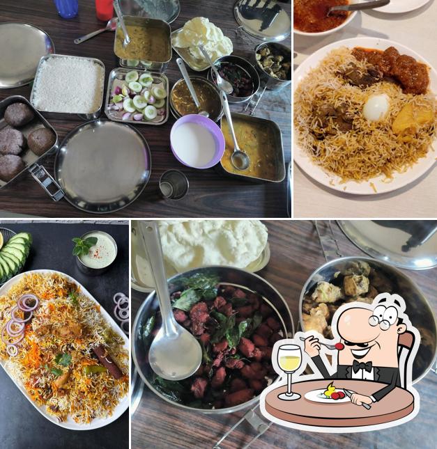 Food at Sri Narahari Hotel