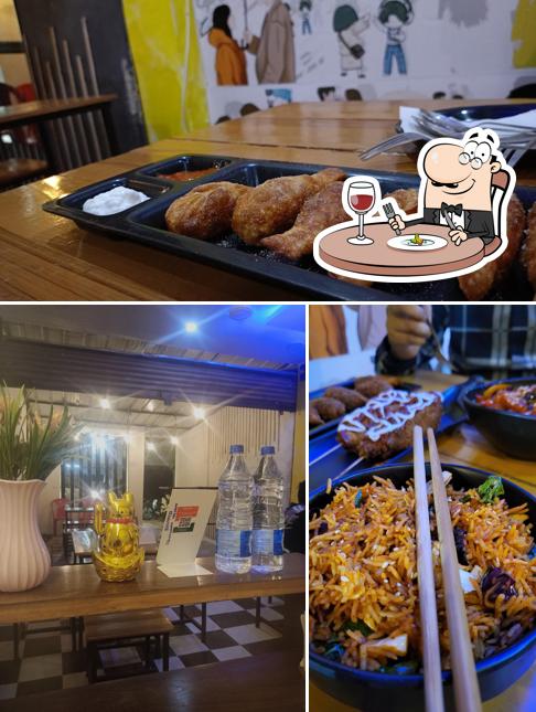 The restaurant's food and beverage