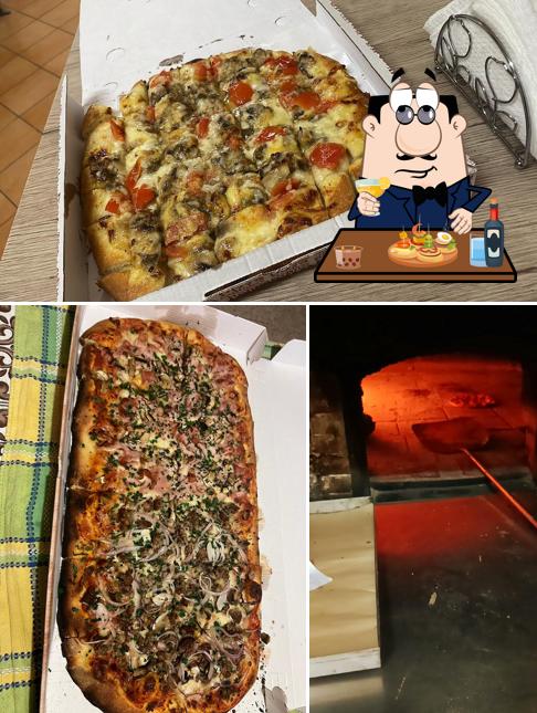 Bruschette al Pizzeria da asporto L'antica tradizione