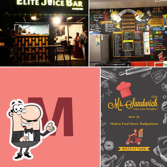 The interior of Elite juice bar