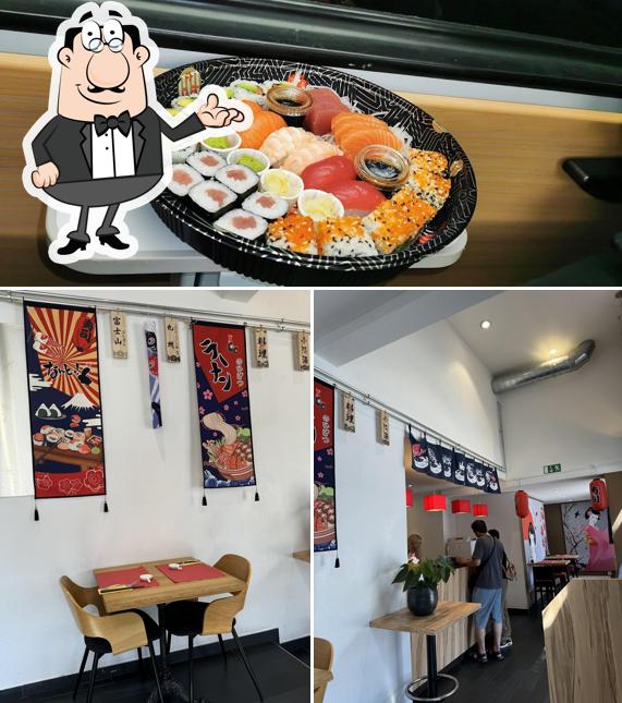 Guarda la foto che presenta la interni e cibo di Sushi Kai Restaurant