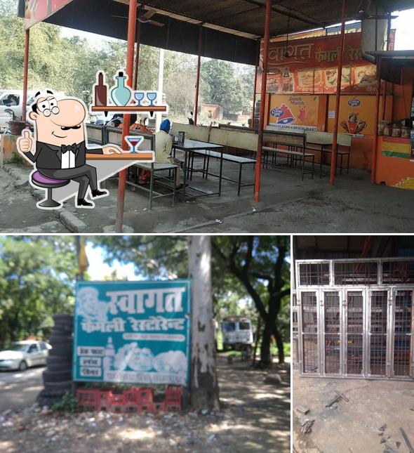 The interior of Swagat Family Restaurant