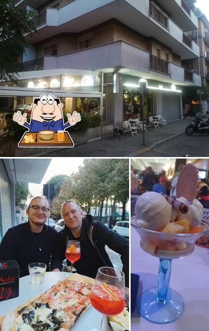 Bar Gelateria Pizzeria del Parco si caratterizza per la cibo e esterno