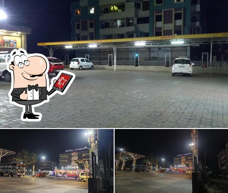 Check out the outside area of Hotel Vishram &Guest House