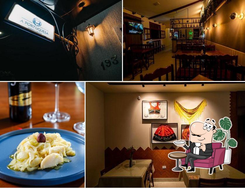 O interior do Restaurante A Portuguesa - Garanhuns