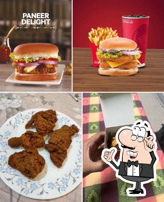 The image of interior and food at Wendy's Burgers