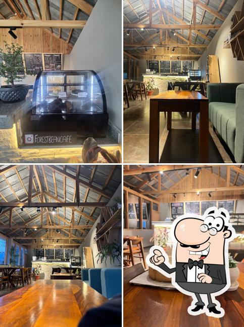 The interior of Jibhi forest bean coffeehouse & bistro