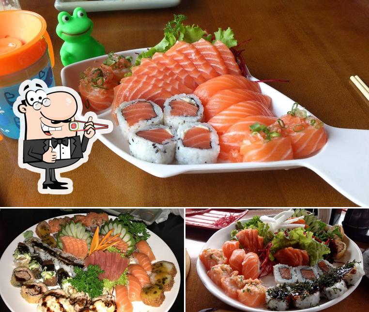 Prove diversas opções de sushi