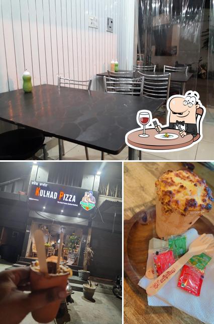 The image of food and interior at Freshbites (Kulhad Pizza Couple)