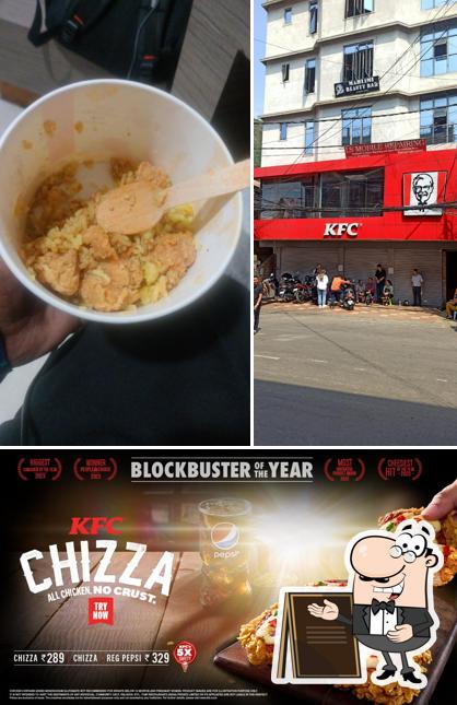 The exterior of KFC