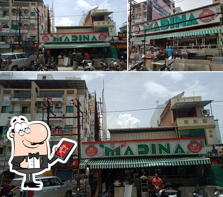 The exterior of Madina Restaurant