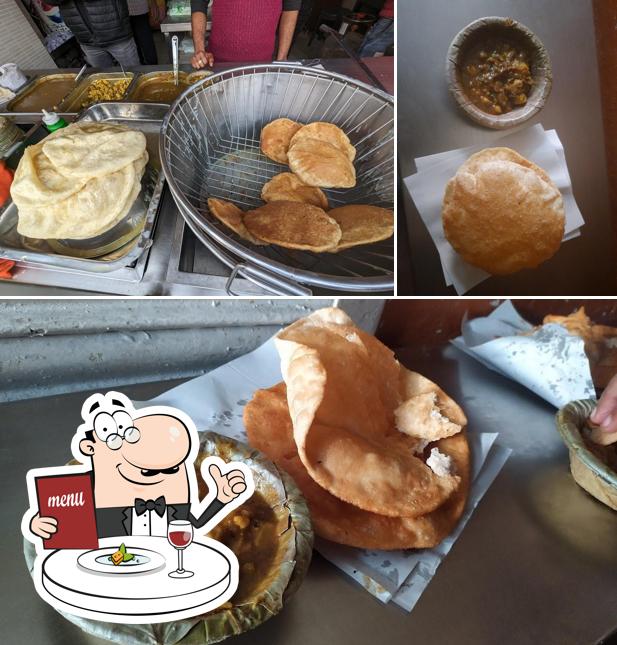 Chole bhature at Bajpai Kachori Bhandar