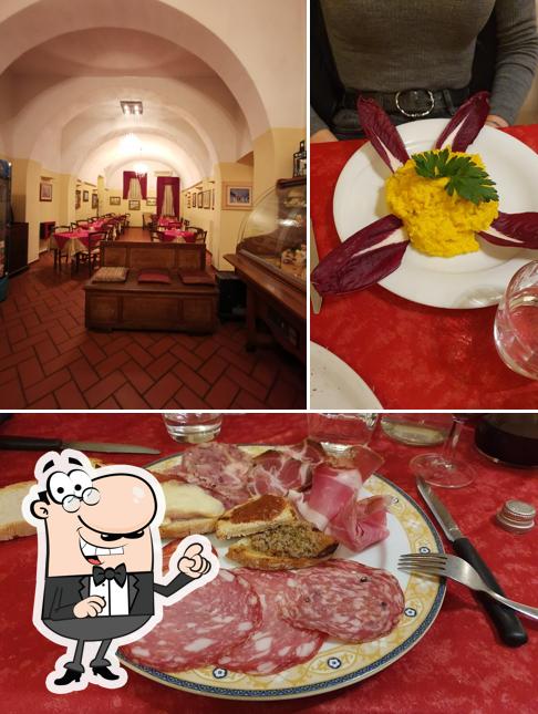 Dai un’occhiata alla foto che raffigura la interni e cibo di Ristorante Pizzeria Madamadorè - Il Bocconcino Snc