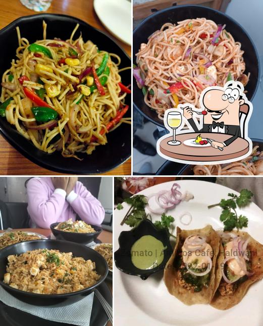 Lo mein at Amigos Cafe