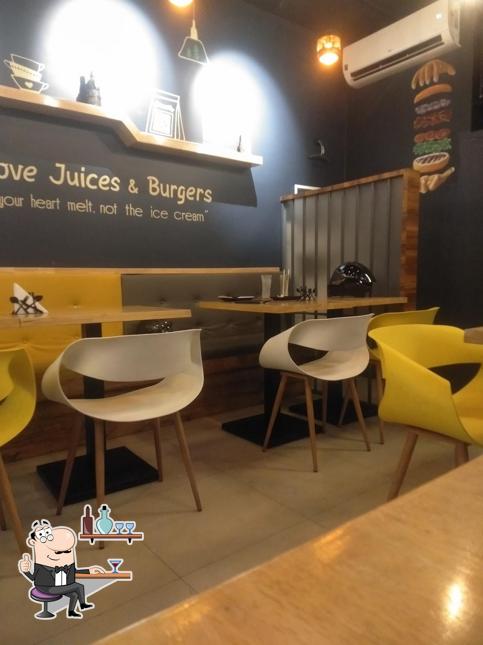 The interior of Juiceburg