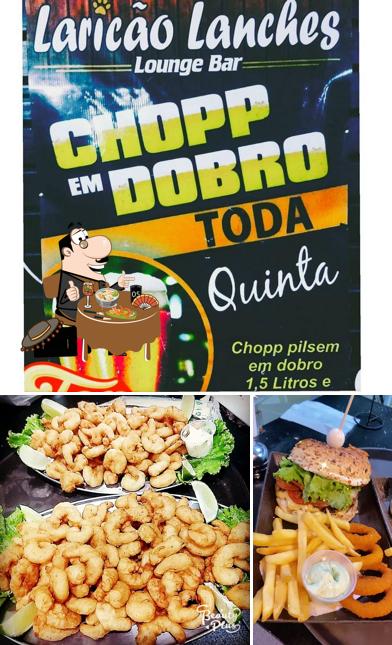 Comida em Laricão pub e restaurante