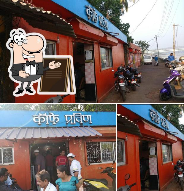 The exterior of Cafe Pravin