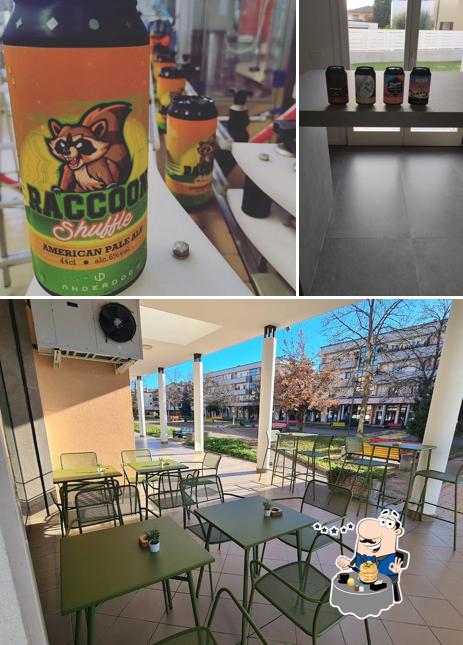 Underdog Brewery si caratterizza per la cibo e interni