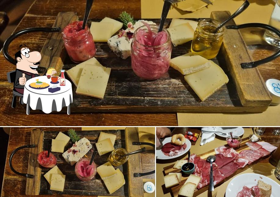 Piatto di formaggi al Osteria La Montanara