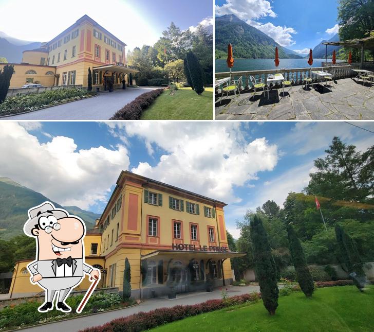 Goditi la vista dagli esterni di Hotel Le Prese