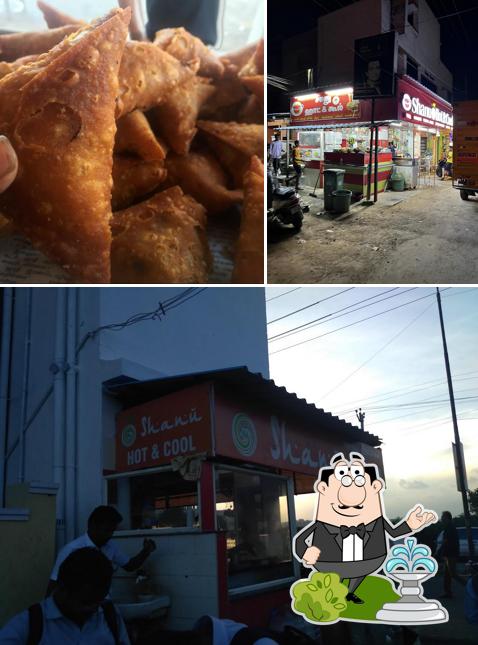 The restaurant's exterior and food
