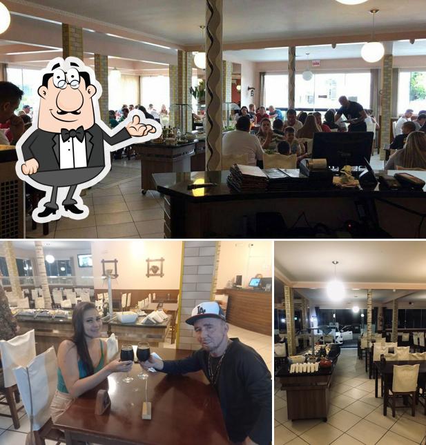 O interior do Restaurante Mega Rango Palhoça