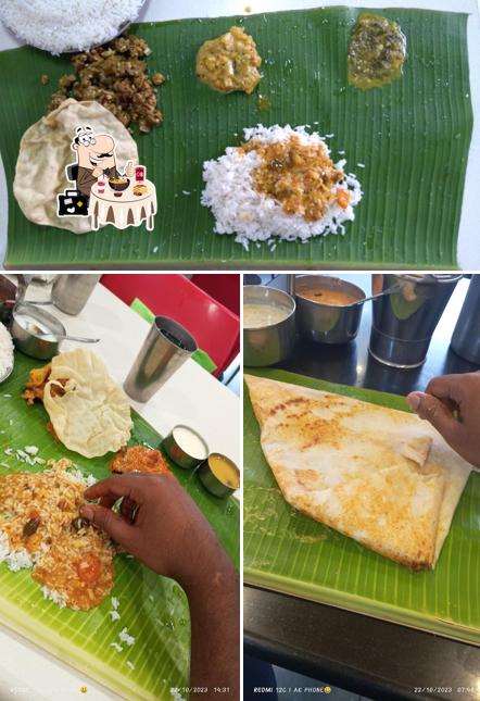 Food at Sri Saravana Bhavan
