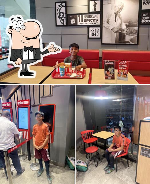 The interior of KFC