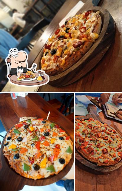 Pick various types of pizza