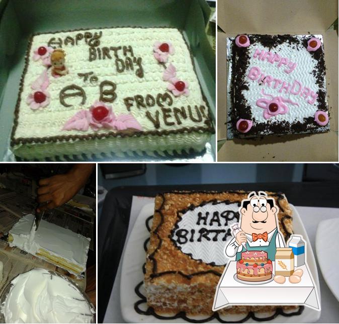 Look at this photo of Venus bakery convent road chiyyaram