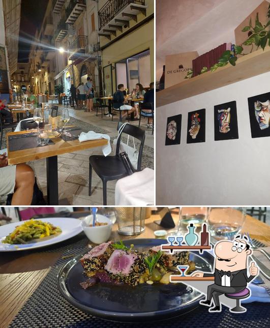 Dai un’occhiata alla foto che mostra la interni e cibo di Ristorante Le Stranizze