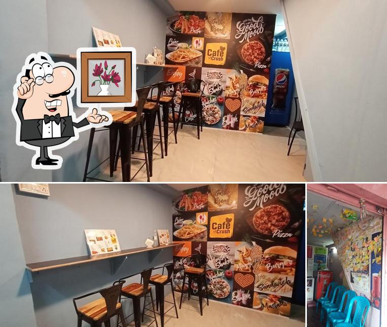The interior of CAFE CRUSH VISHRAMBAG
