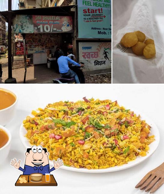 This is the photo displaying food and exterior at Jai Jhulelal Panipuri