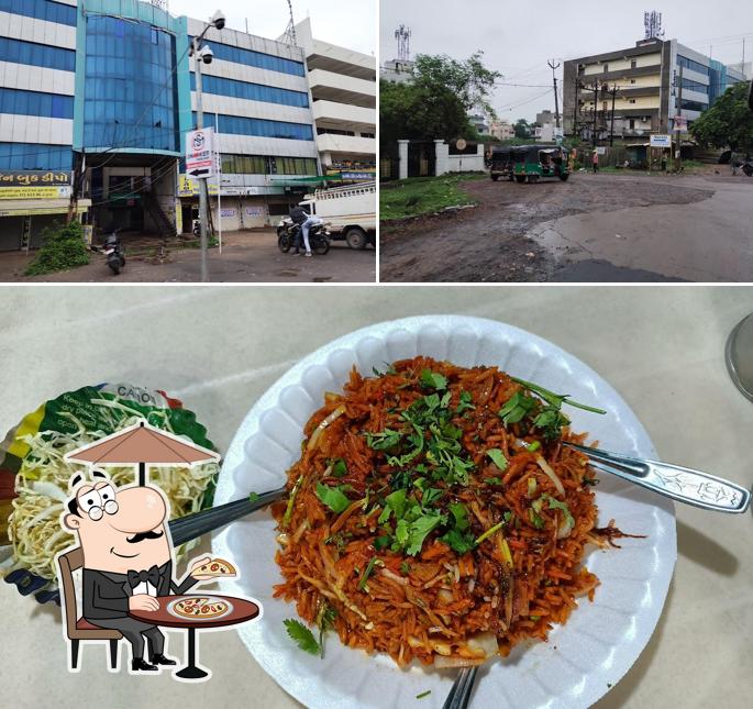 The photo of exterior and food at Karishma Fast Food