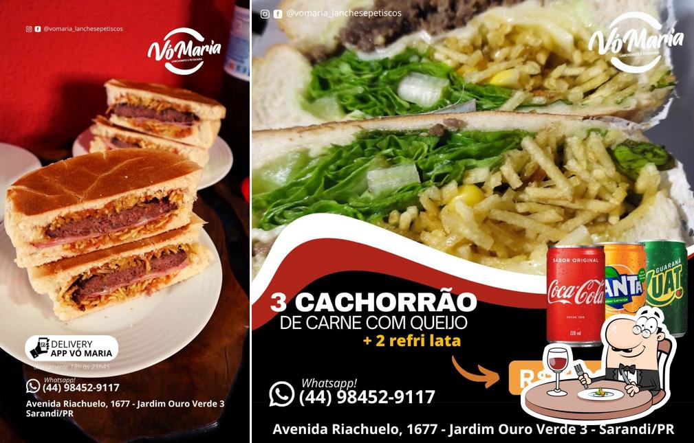 Platos en Vó Maria Lanches e Petiscos