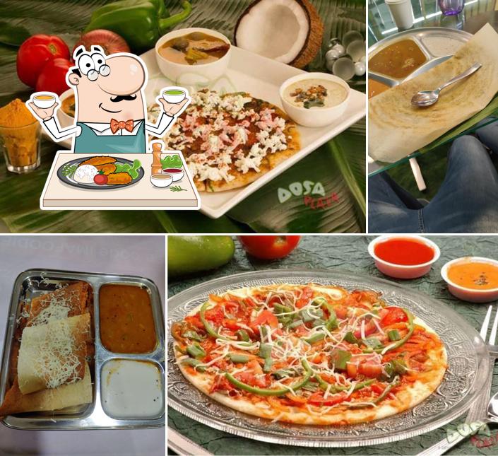 Food at Dosa Plaza