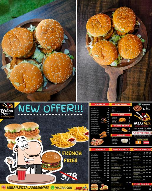 Get a burger at Urban Pizza