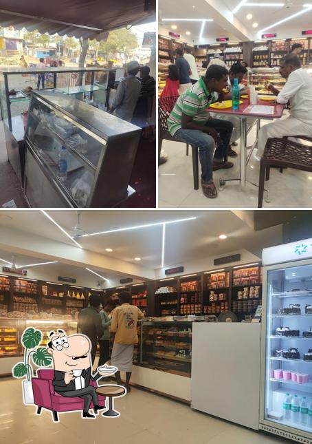 The interior of Sangeet Bakery and Sweets