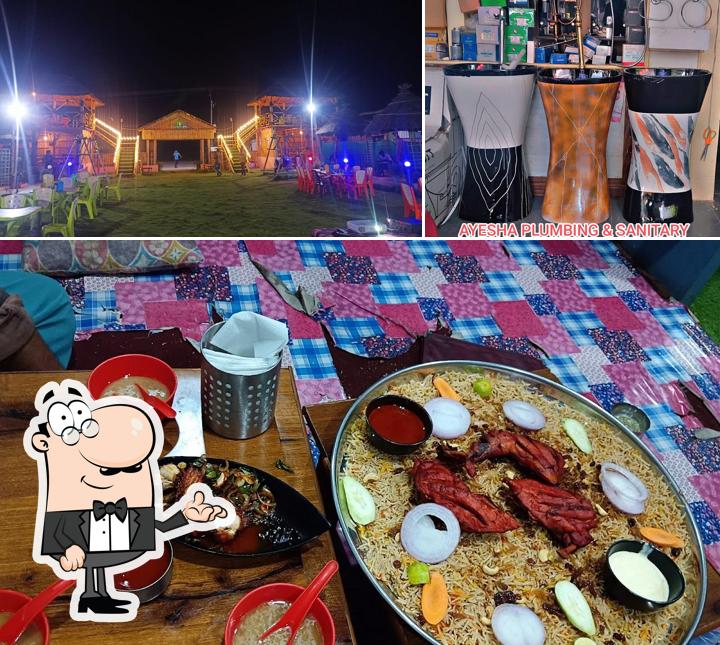 The picture of interior and food at GRAND MAHAL HOTEL (VEG & NON-VEG)