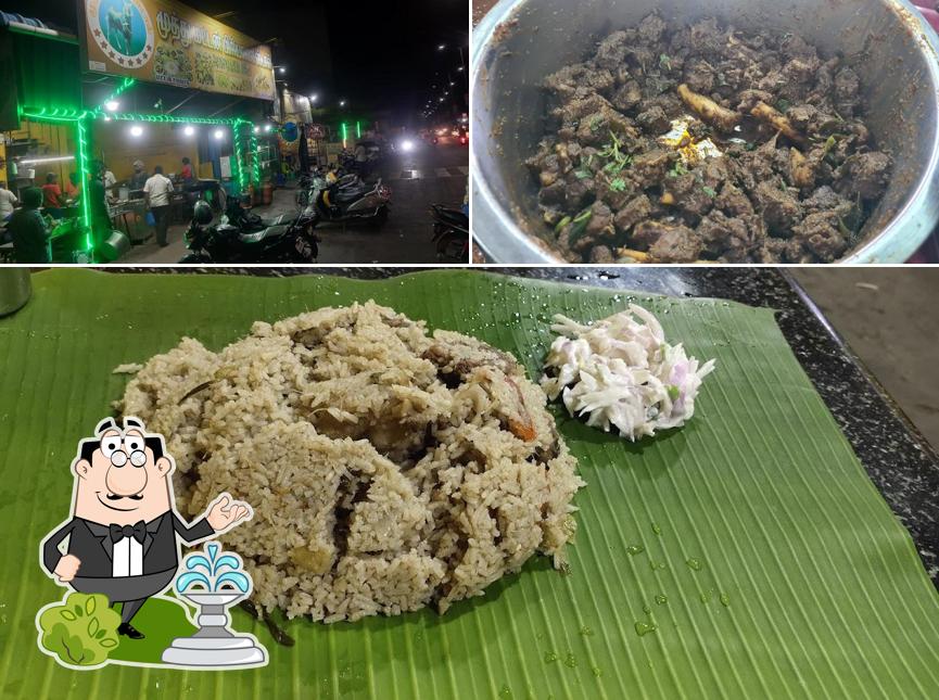 The photo of Muthu mutton Stall& briyani’s exterior and food