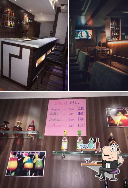 This is the image displaying interior and beer at Pushpanjali Bar