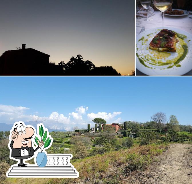 Questa è la immagine che raffigura la esterno e tavolo da pranzo di Trattoria Dai Pironcelli