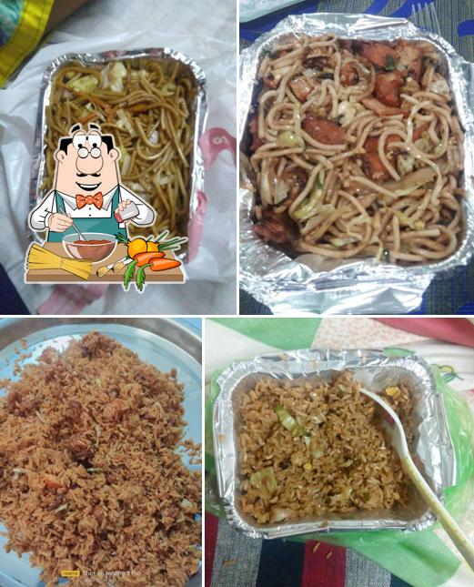 Spaghetti bolognese at Roll n Roll Fast Foods