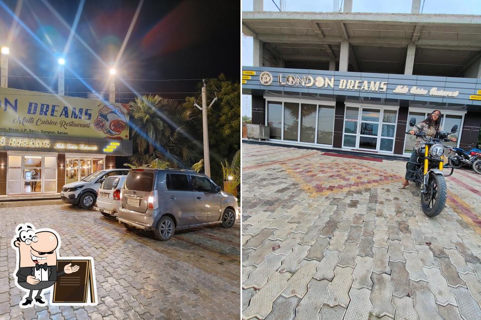 The exterior of London Dreams Multi Cuisine Restaurant