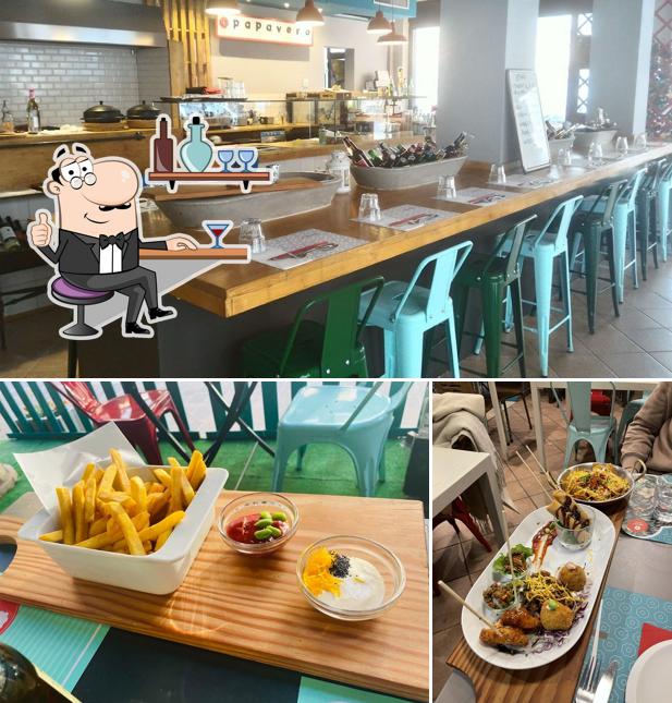 Gli interni di Papavero Street Gourmet