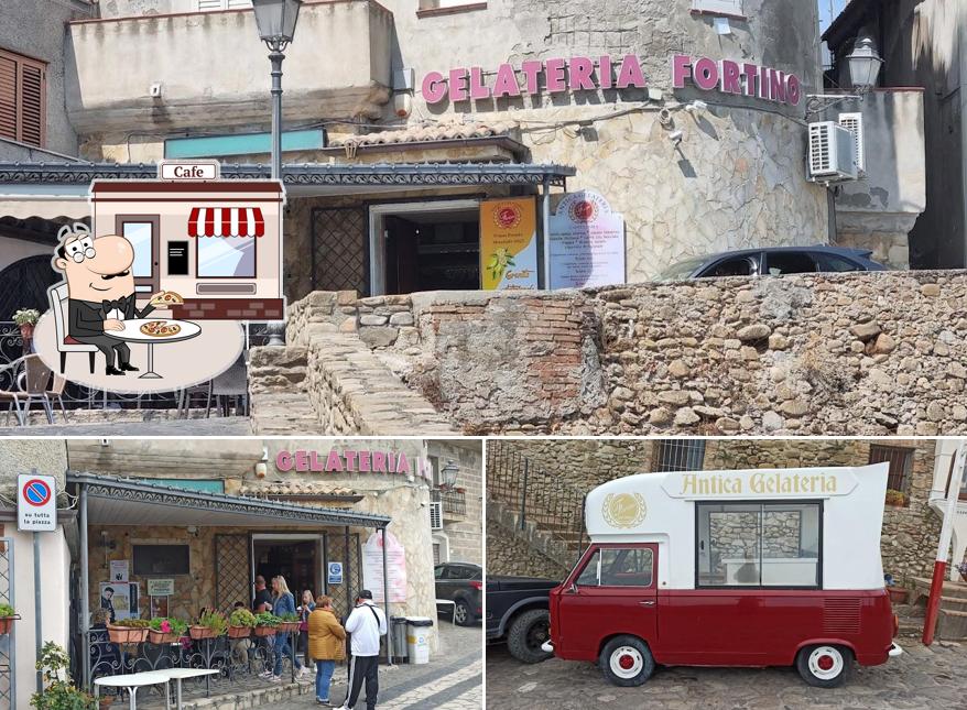 Curiosa tra gli esterni di Antica Gelateria Fortino