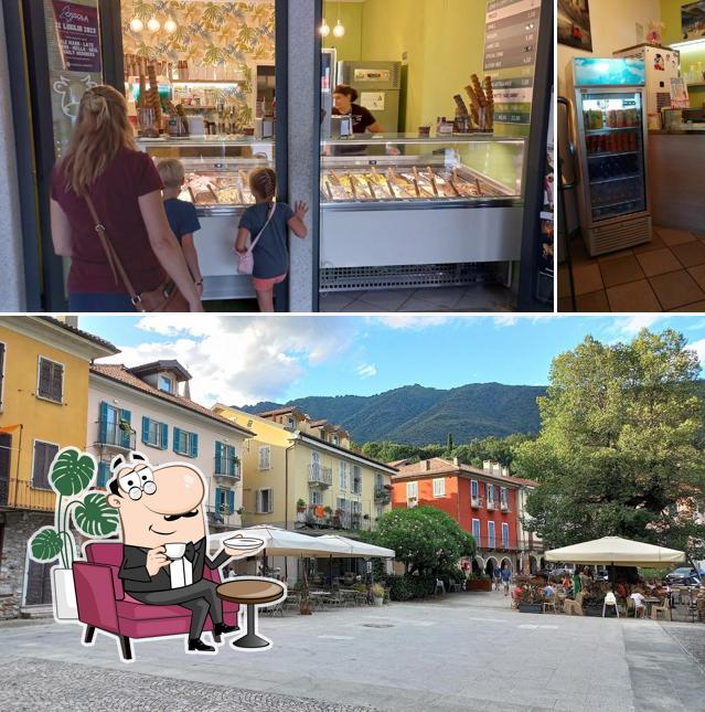 Gli interni di Gelateria