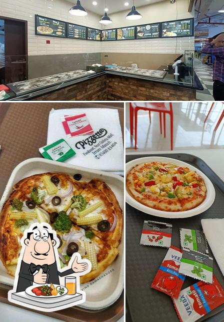 This is the image showing food and interior at Pizzetto